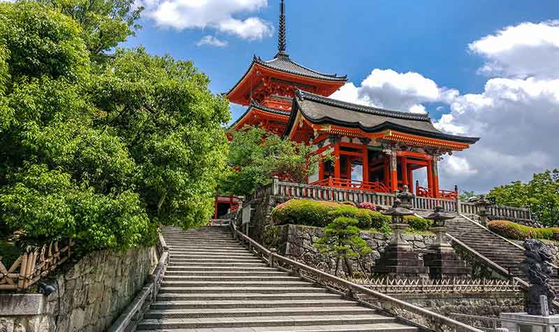 Kiyomizu-dera, au pied du Temple