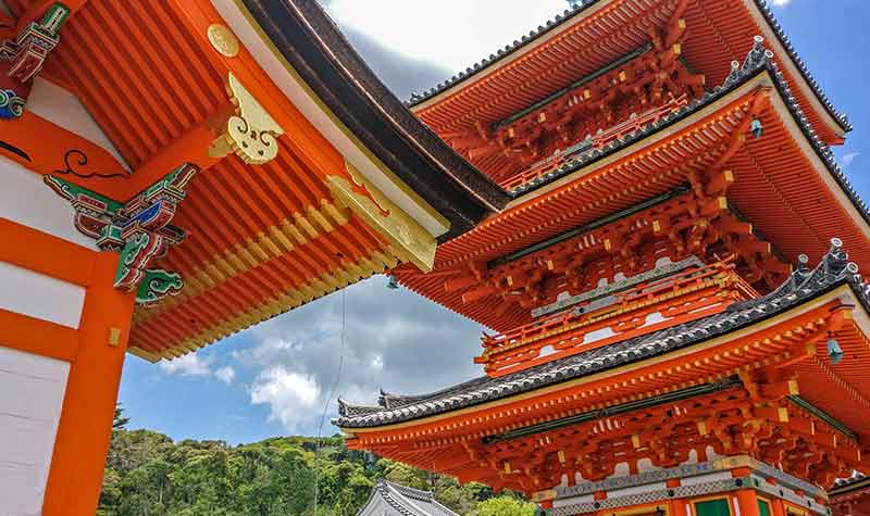 Pagode et Kyôdô au Kiyomizu-dera de Kyoto