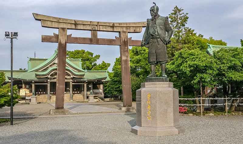 Statue Toyomi Hideyoshi - Sanctuaire Hôkoku-jinja