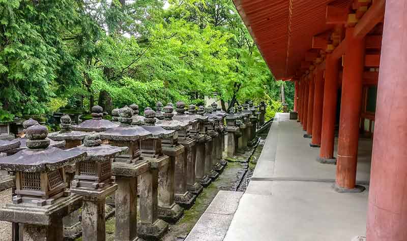 lanternes du sanctuaire Kasuga taisha à Nara