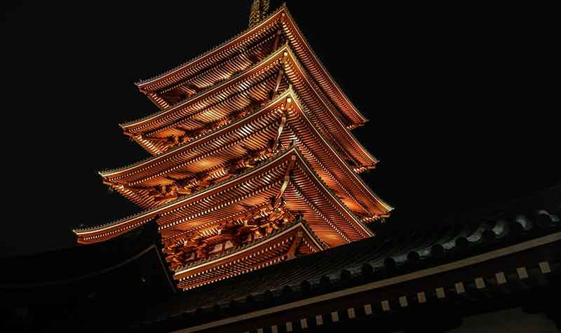 Pagode au Temple Senso-ji à Asakusa