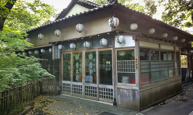 Guide temple Jindai-ji - restaurant