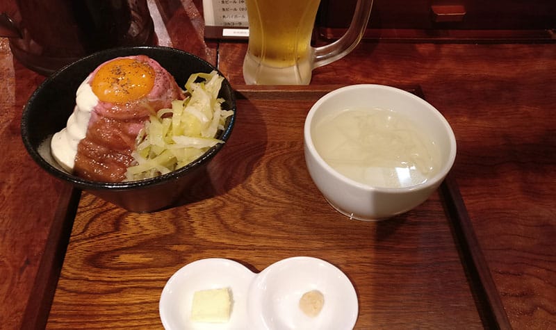 menu du restaurant Roast beef à Akihabara