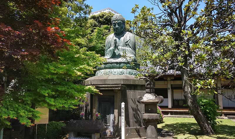 Temple Tennô-ji à Yanaka : Bouddha