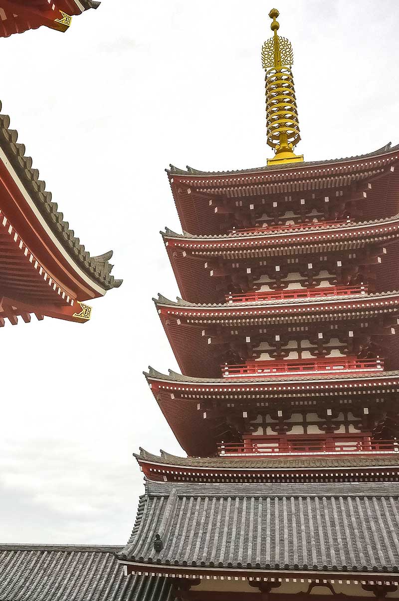 Photo du temple Senso-ji à Asakusa de jour