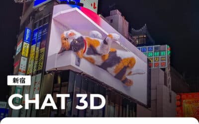Le chat 3D de Shinjuku à Tokyo