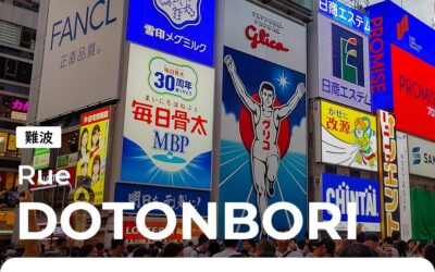 Dotonbori, la célèbre rue du quartier de Namba à Osaka