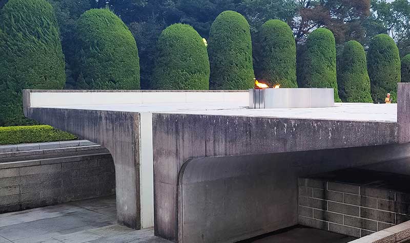 Parc mémorial de la paix de Hiroshima - flamme de la paix